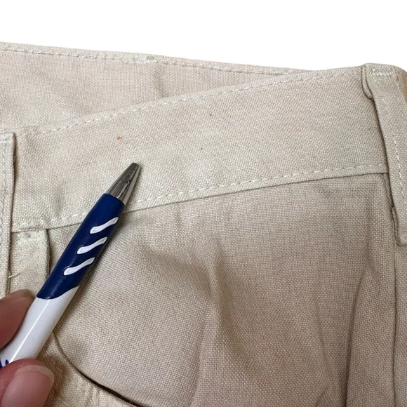 Ralph Lauren Purple Label Work Wear Pants Double Knee 12 (35x33) Tan Denim *READ - Picture 11 of 15